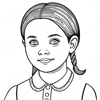 Kolorowanka Z Wednesday Addams 11390-8917