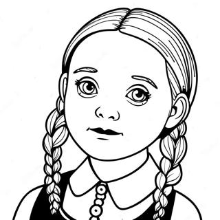 Kolorowanka Z Wednesday Addams 11390-8919