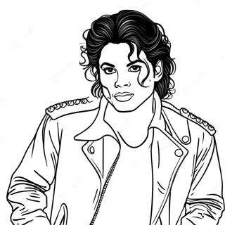 Kolorowanka Michael Jackson 1980-1595