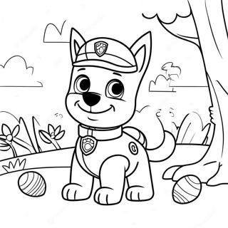 Paw Patrol Wielkanoc Kolorowanki