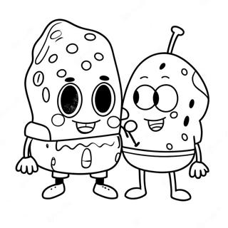 Kolorowanka Wesoly Spongebob I Patrick 25233-19943