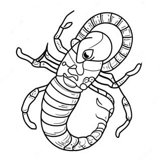 Kolorowanka Znaku Zodiaku Skorpion 25572-20227