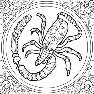 Kolorowanka Znaku Zodiaku Skorpion 25572-20228