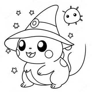 Kolorowanka Z Uroczym Halloweenowym Pokemonem 29094-22983