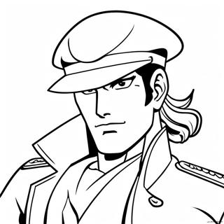 Jotaro Kujo W Akcji Strona Do Kolorowania 33994-26876