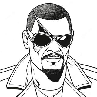 Nick Fury Z Opaska Na Oku Kolorowanka 37204-58837