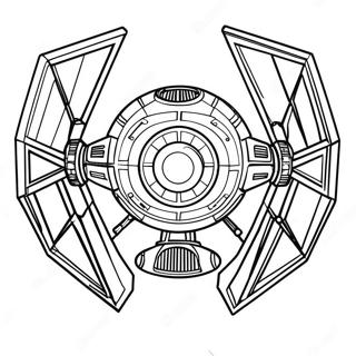 Kolorowanka Tie Fighter 43183-34134