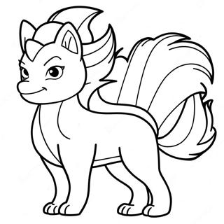 Ninetales Z Ognistym Ogonem Kolorowanka 44094-34860