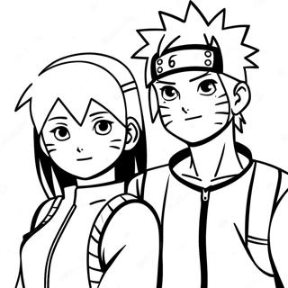 Naruto I Hinata Kolorowanki