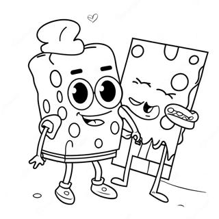 Kolorowanka Spongebob Na Walentynki 60603-47950