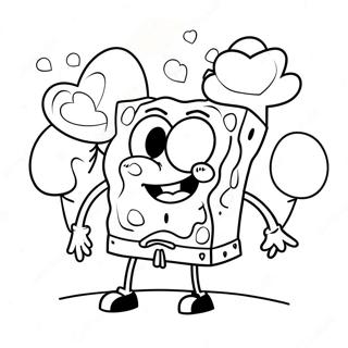 Kolorowanka Spongebob Na Walentynki 60603-47951