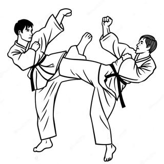 Taekwondo Kolorowanki