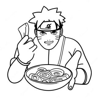 Naruto Jedzący Ramen Kolorowanki